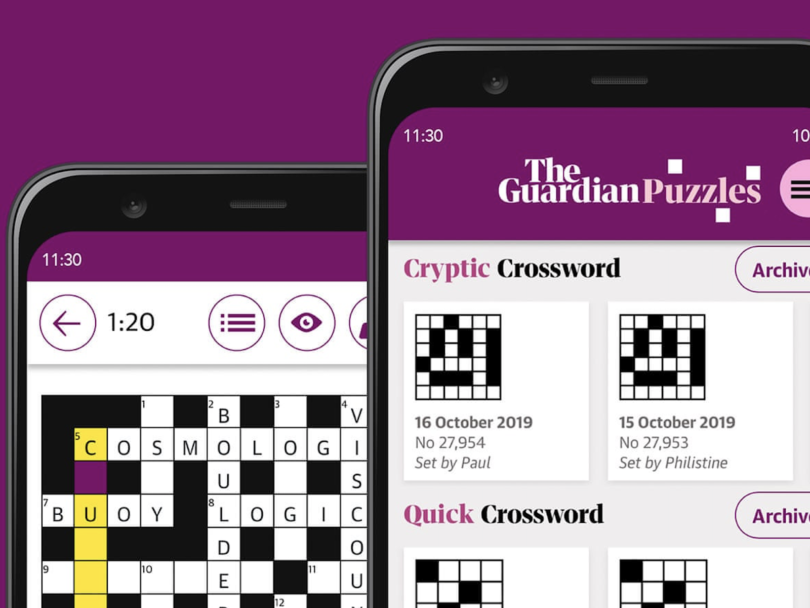 PuzzleMe Mobile Apps - iOS and Android Native Applications for Crosswords and Sudoku